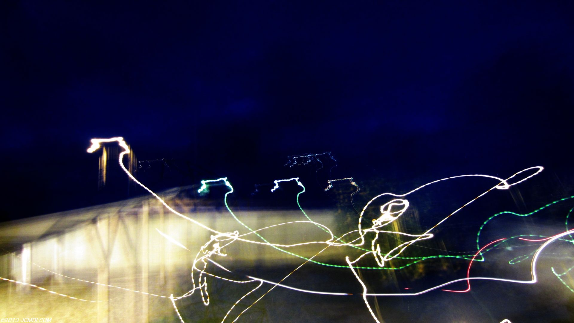 HS300 Chimney sparks stars clouds abstract motion